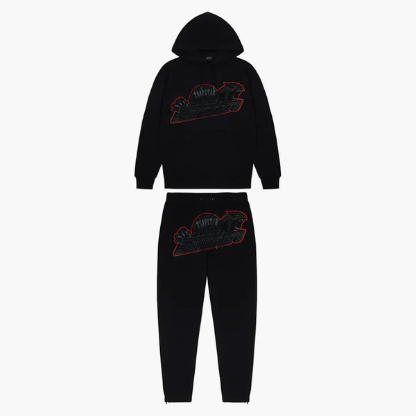 Trapstar Shooters Hoodie Tracksuit Black/red