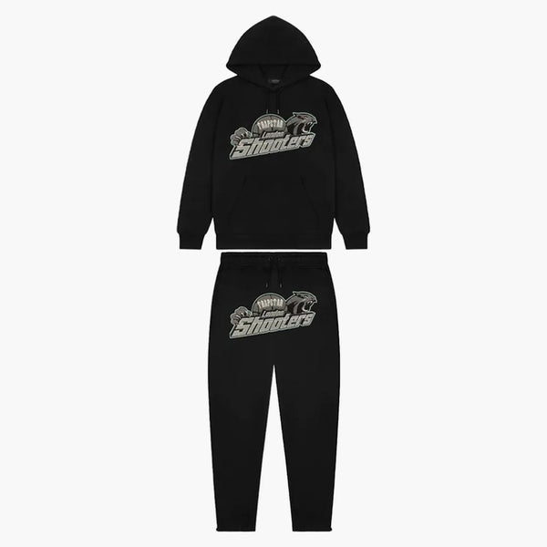 Trapstar Shooters Hoodie Tracksuit Black/teal