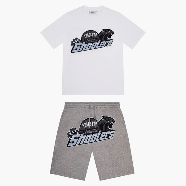 Trapstar Shooters Short Set White/light Blue