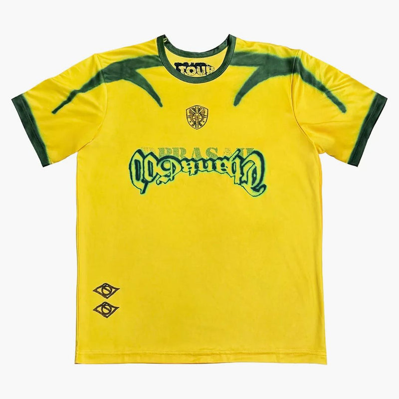 Travis Scott Brazil Soccer Jersey Yellow