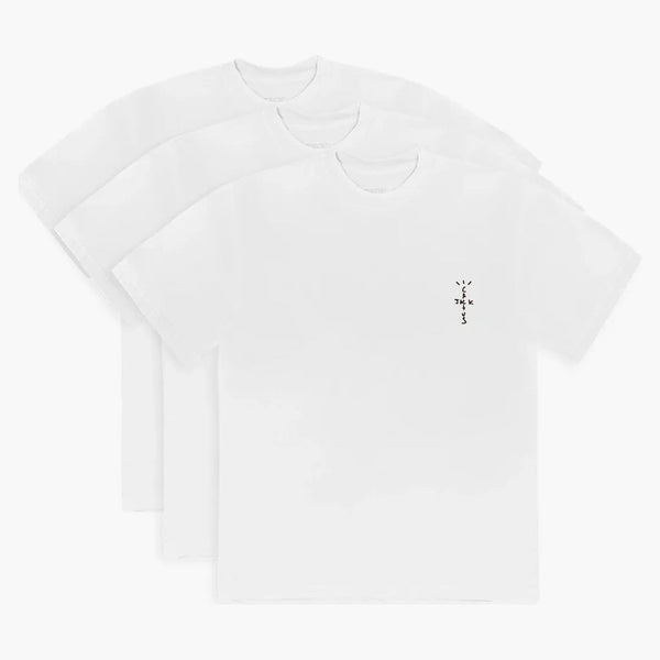 Travis Scott Cj T-shirt (3 Pack) White