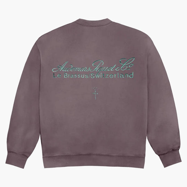 Travis Scott Cj X Audemars Piguet Logo II Crewneck Purple