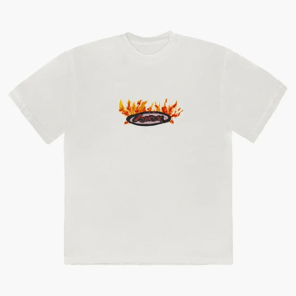 Travis Scott Cactus Jack Flame T-shirt Cream