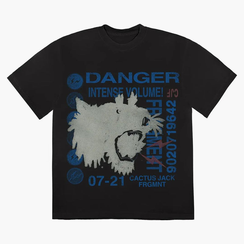 Travis Scott Cactus Jack For Fragment Danger Tee Washed Black