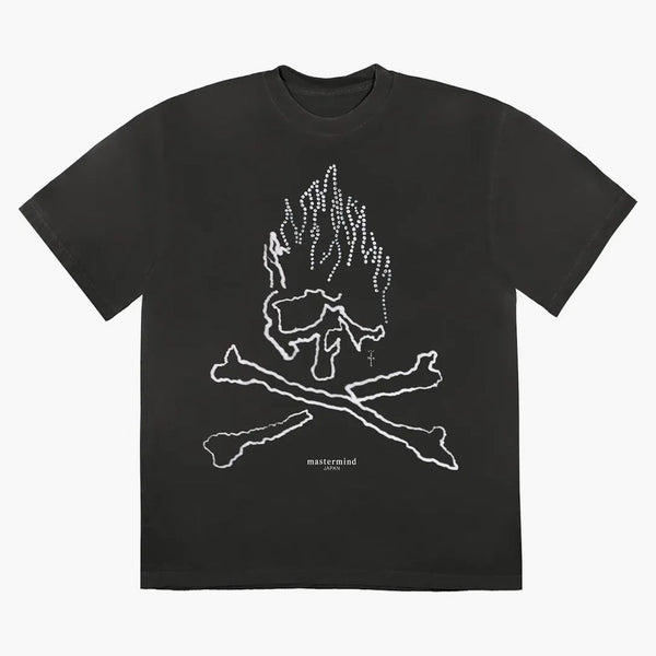 Travis Scott Cactus Jack For Mastermind Skull T-shirt Black