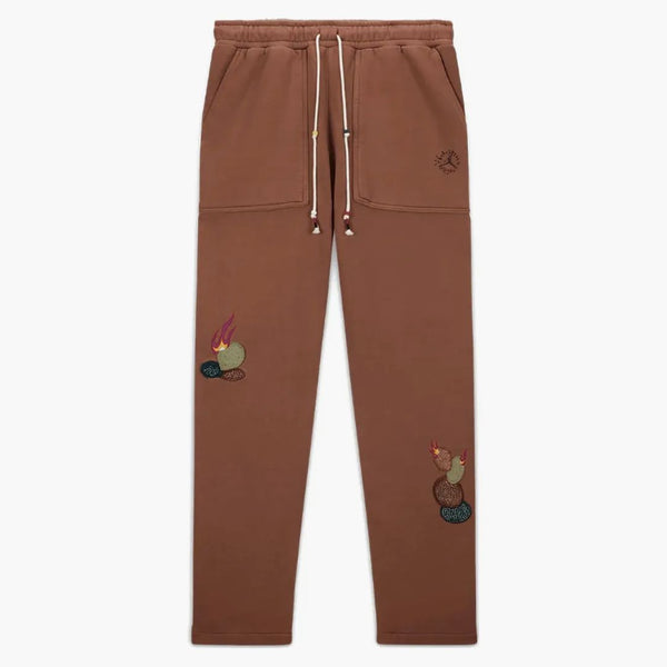 Travis Scott X Jordan Fleece Pants Archaeo Brown