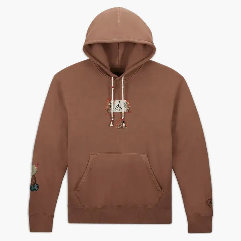 Travis Scott X Jordan Flight Graphic Hoodie Archaeo Brown