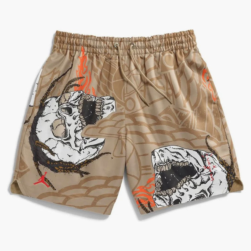 Travis Scott Cactus Jack X Jordan Pool Short Khaki