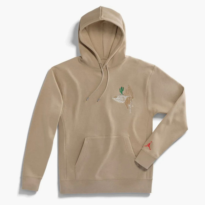 Travis Scott Cactus Jack X Jordan Pullover Hoodie Khaki/university Red