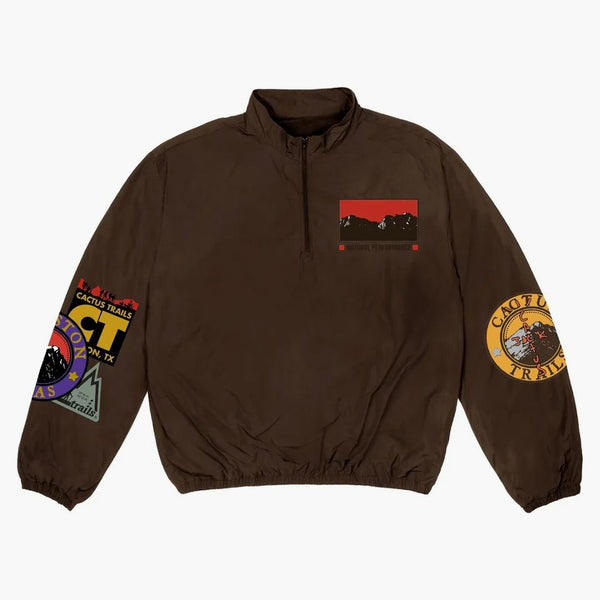 Travis Scott Cactus Trails Half-zip Windbreaker Brown