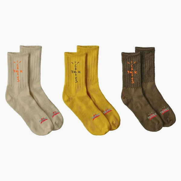 Travis Scott Cactus Trails Hiking Socks Pack Natural/gold/brown