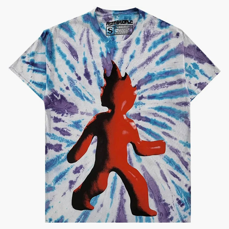 Travis Scott Flame T-shirt Tie Dye