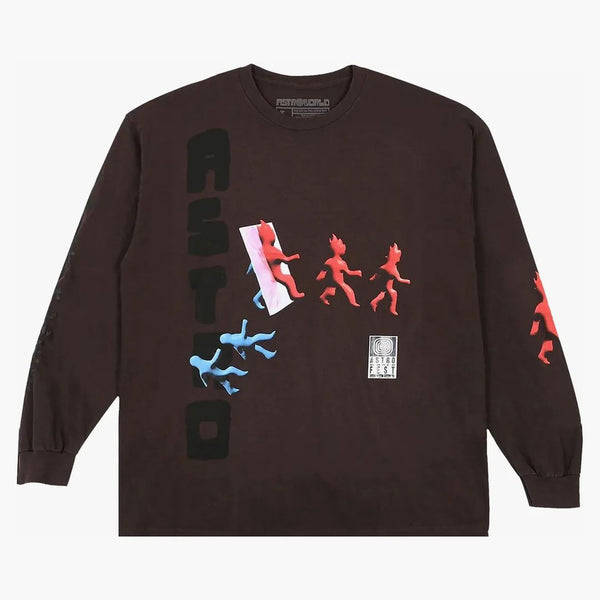 Travis Scott Otherside Long-sleeve T-shirt Brown