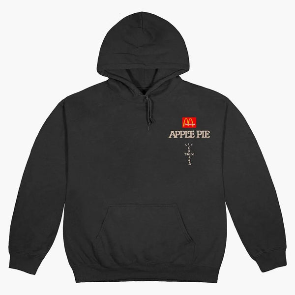 Travis Scott X Mcdonald's Apple Pie Hoodie Washed Black