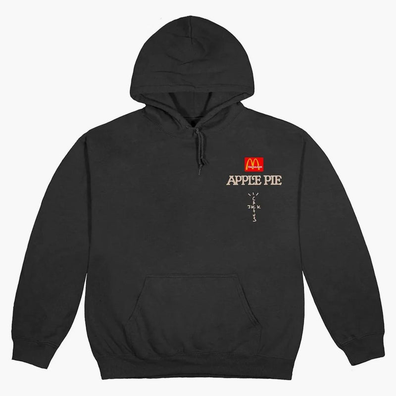 Travis Scott X Mcdonald's Apple Pie Hoodie Washed Black