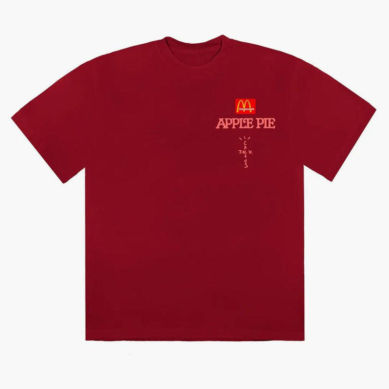 Travis Scott X Mcdonald's Apple Pie T-shirt Red