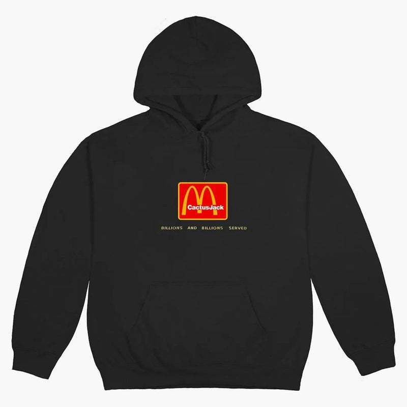 Travis Scott X Mcdonald's Billions Served Hoodie Washed Black