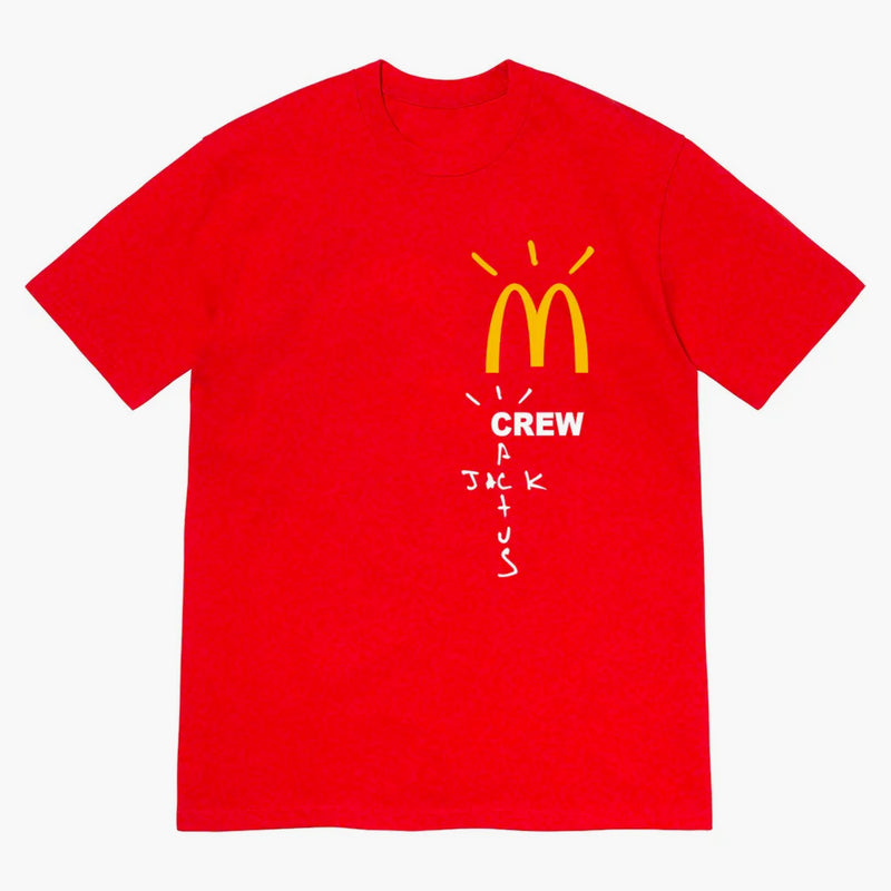 Travis Scott X Mcdonald's Crew T-shirt Red