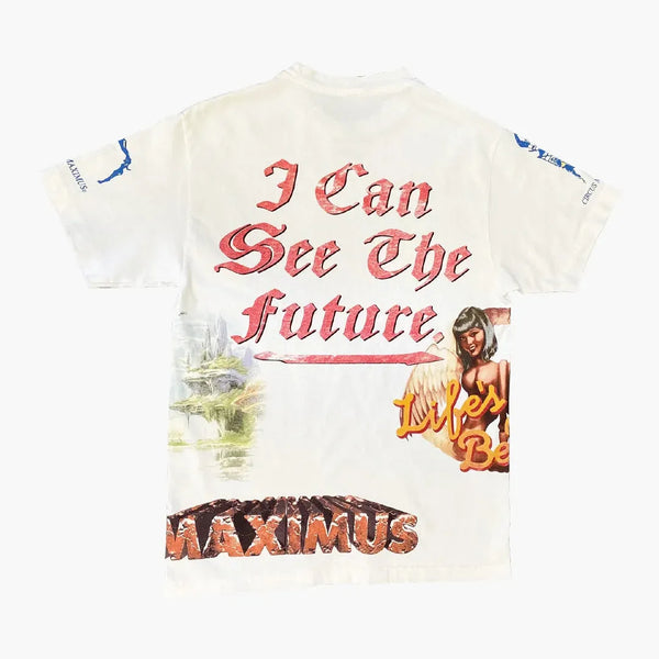 Travis Scott Utopia Circus Maximus See The Future Tee White Rückseite