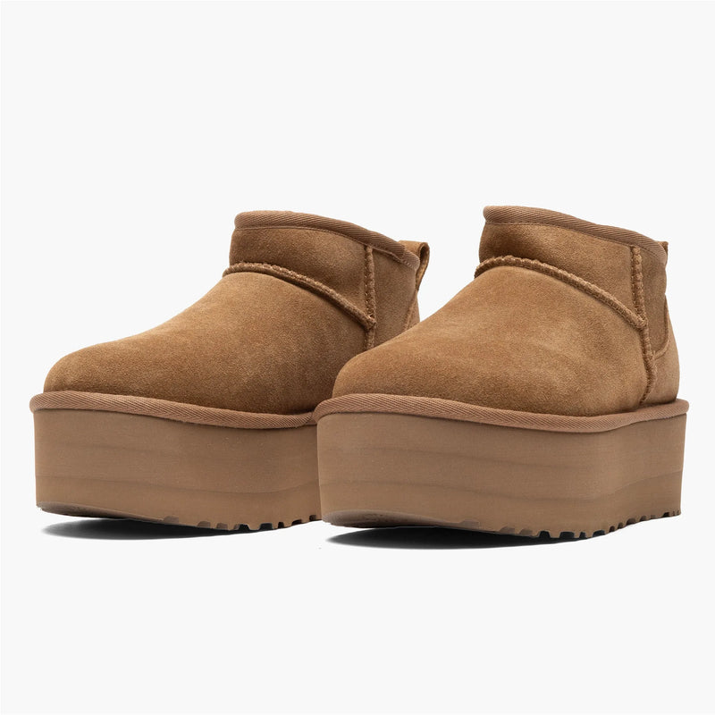 UGG Classic Ultra Mini Platform Boot Chestnut Seitenansicht