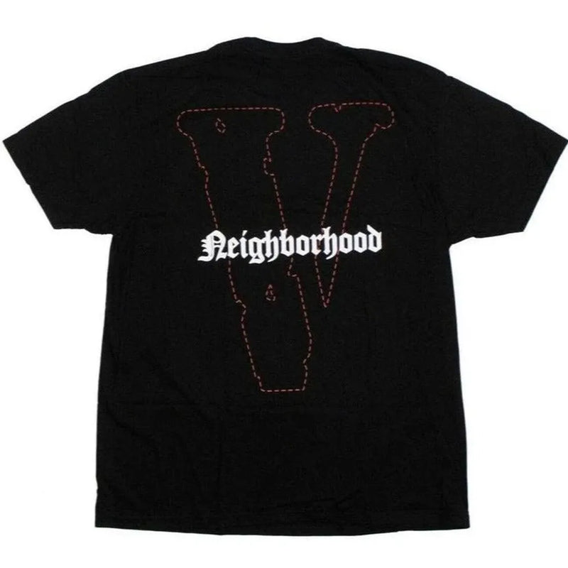 Vlone x Neighborhood Skull T-Shirt Black