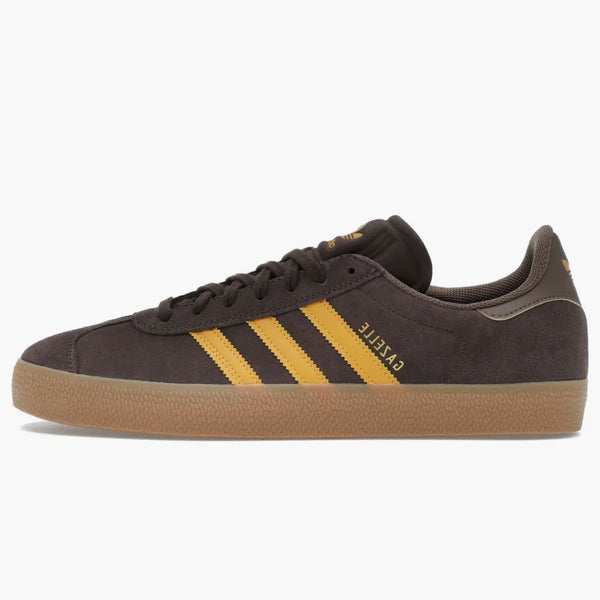 Adidas Gazelle Adv Dark Brown Preloved Yellow