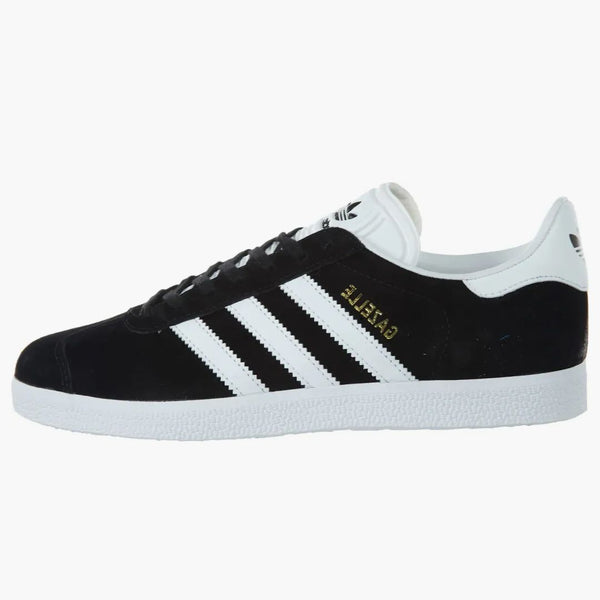 Adidas Gazelle Black White-Gold Metallic (Women's)