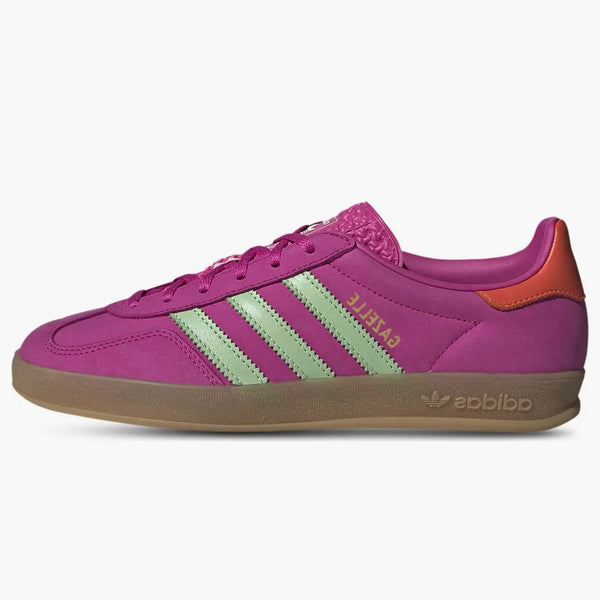 Adidas Gazelle Indoor Semi Lucid Fuchsia Semi Green Spark Coral (Women's)