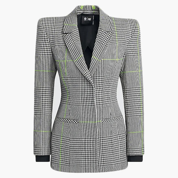 Adidas Ivy Park Halls Of Ivy Suit Jacket (asia Sizing) White/black/semi Solar Slime