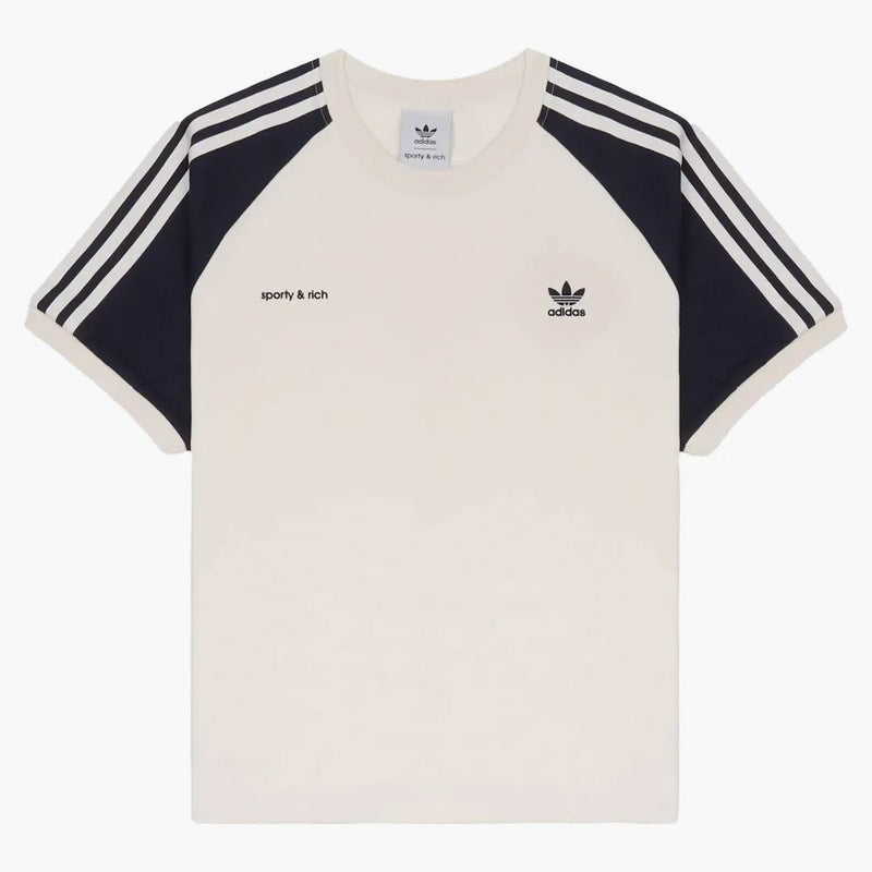 Adidas Originals X Sporty & Rich Ringer Tee Cream/navy