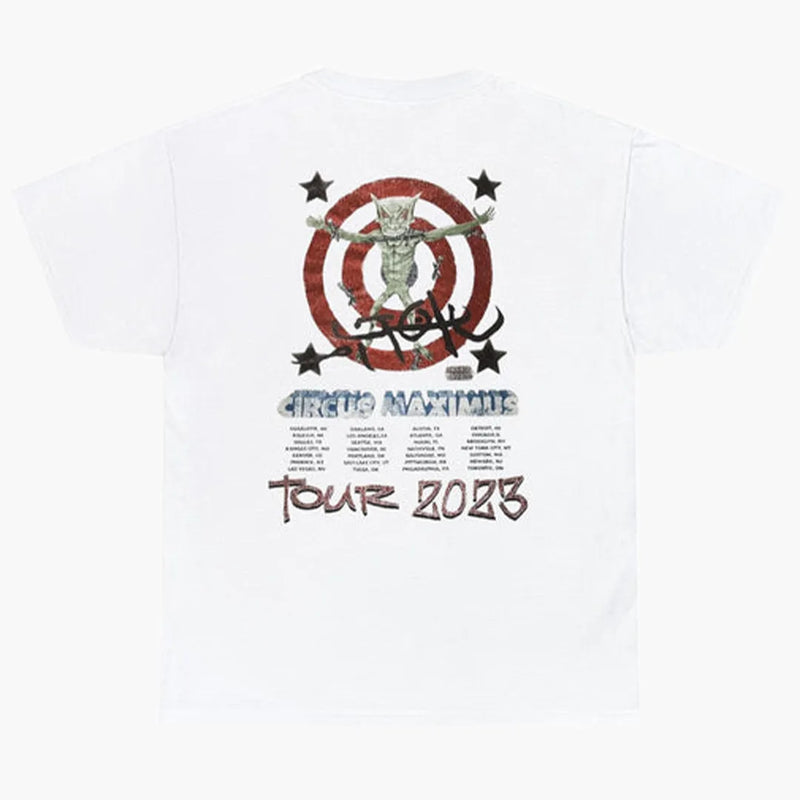 Travis Scott Utopia Circus Maximus 2023 Tour III Tee White