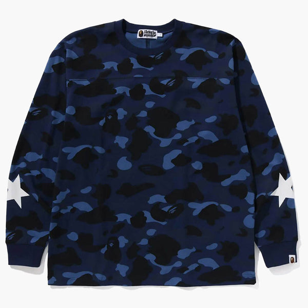 BAPE COLORE CAMO L/S TEA BLU