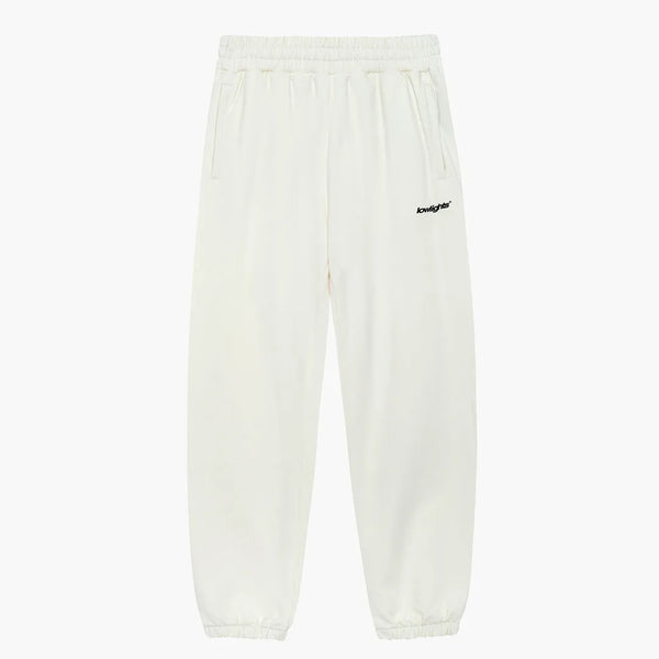 Low Lights Studios Basic Jogger Pants Ecru