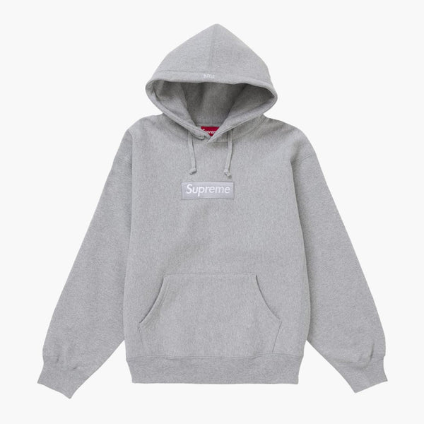 Najwyższe logo z kapturem z kapturem Heather Grey (FW24)