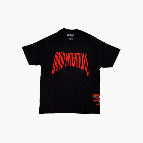 Vlone x Nav Good Intentions Tee Black