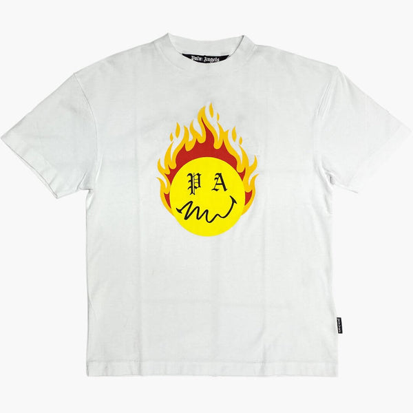 Palm Angels Classic Logo Over T-Shirt Weiß