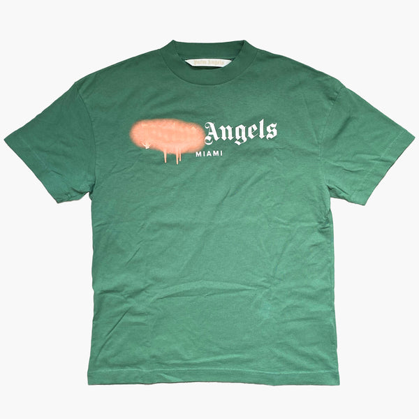 Palm Angels Classic Logo Over T-Shirt Brown