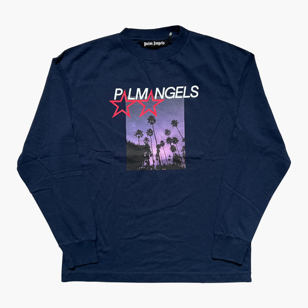 Palm Angels PXP Logo-Patch Pullover Violett