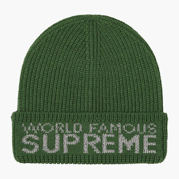 Supreme Overdyed Beanie Coral Green